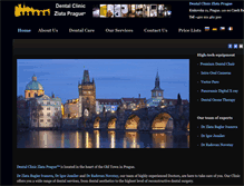 Tablet Screenshot of dentalclinicprague.com